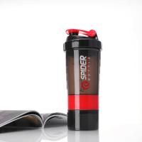Botella de agua para entrenamiento SANDA con compartimentos para proteínas y pastillero.Capacidad de la botella 500ML - details 9
