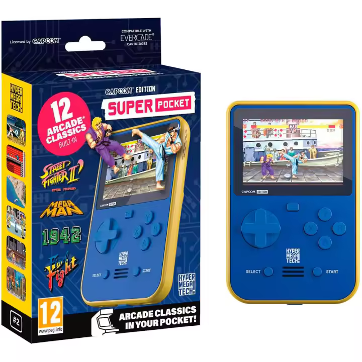 CONSOLA SUPER POCKET CAPCOM EDITION - EVERCADE - Nuevo a Estrenar - PAL España - 1