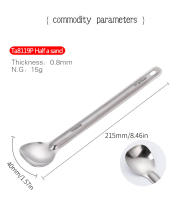 Tiartisan Cuchara De Titanio Ultraligera Con Mango Largo Para Camping Y Exterior Utensilio De Comedor Pulido Mate Portátil - details 3
