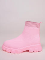 Botas De Tobillo Para Mujer Ligero Casual Moda Navidad Invierno Botas De Prensa Gruesa Suela Antideslizante Transpirable Talla Real - details 4