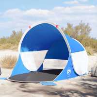 vidaXL Tienda de playa pop-up impermeable en color Azul/Verde - details 0