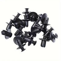 Clavija De Plástico Para Coche 8mm Fijador De Empuñadura Negra Para Parachoques Y Bumper 10/50/100 Piezas Accesorios De Automóvil - details 5