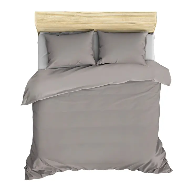 Wellhome Juego de Cama Gris Claro 240x220 - 100% Algodón 125 Gr/m² | Suavidad Garantizada - 1