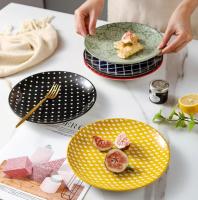 LA MEDITERRÁNEA Set 12 platos llano redonda, porcelana, 20cm, tipo fuente de cocina, plato para hogar de alta calidad - details 3