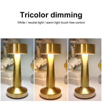 Lámpara De Mesa LED Recargable Retro Con Toque Y 3 Colores Dimmer Luz Ambiente Creativa Para Decoración De Barra Y Habitación Lámpara Nocturna De Metal - details 3