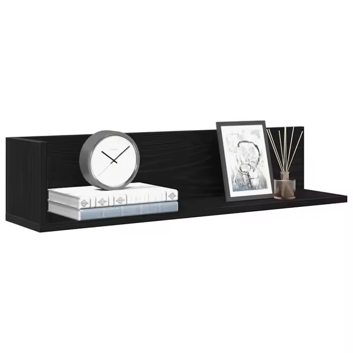 vidaXL Estantes de pared 2 uds madera 75x16,5x16,5 cm en color Gris sonoma/Gris hormigón/Blanco y más | práctico organizador multiusos diseño compacto funcional - 1