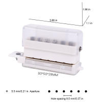 Pegatina De Papel Portátil Con 6 Agujeros Punzador Mini De 5.5mm Versátil Para Scrapbooking Y DIY Ideal Para Estudiantes Y Uso En La Oficina - details 5