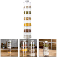 Jars De Condimentos Organizador De Cocina Almacenamiento De Azúcar Y Pimienta Con Tapa Botellas De Especias Para La Cocina Accesorios Modernos De Plástico - details 8