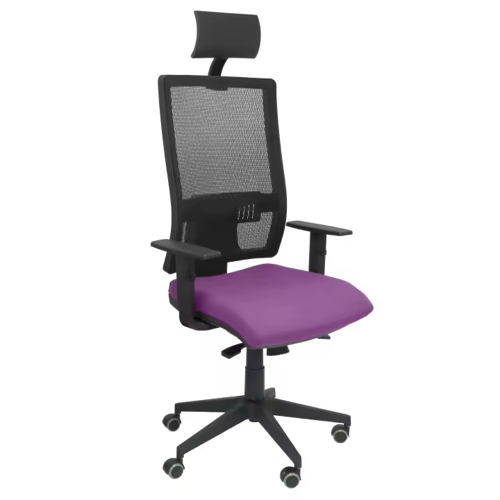Silla de Oficina Ergonómica Piqueras Y Crespo con Apoyo Lumbar Regulable y Diseño Moderno BALI Lila - 1