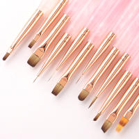 Pincel De Dibujo Para Uñas Transparente Rosa Herramienta De Manicura DIY Pincel De Gel UV Extensión Pincel De Carving Para Arte De Uñas - details 7