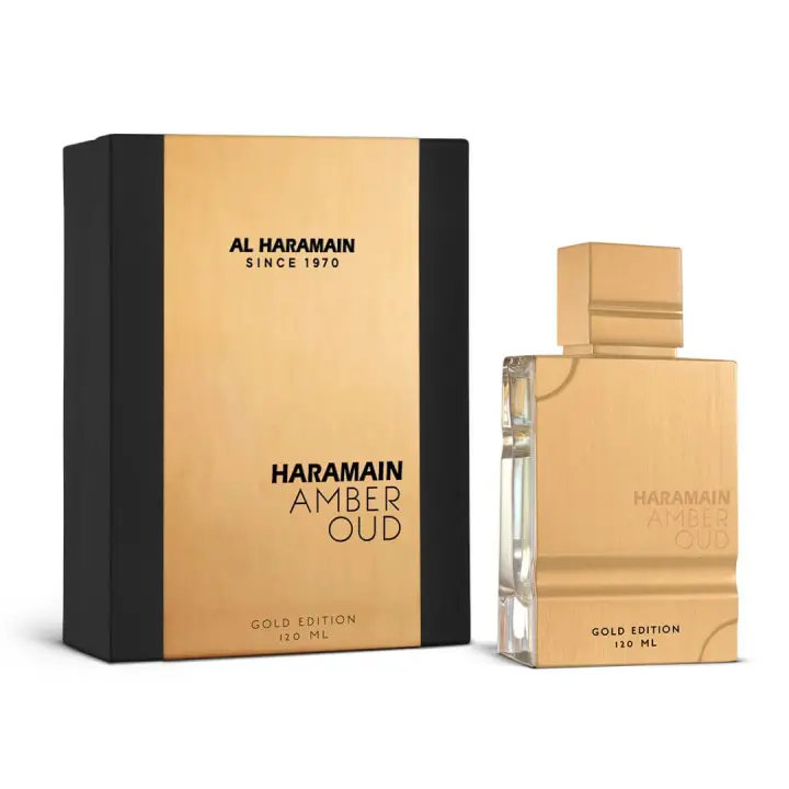 Amber Oud Gold Edition by Al Haramain Fragancia Exclusiva y Sofisticada para Hombres  Eau de Parfum de Lujo Intenso y Duradero todo en 60ml o 120 ml - 1