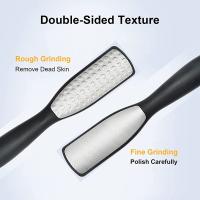 Herramientas De Pedicura Escáner De Talón Archivo Exfoliante De Callos Con Cepillo Acero Inoxidable Doble Cara Para Limpieza De Pies - details 3