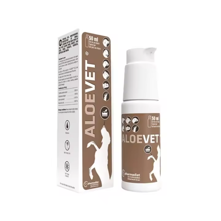 PHARMADIET - Aloevet (50 ml) - Gel de uso tópico indicado para cicatrizar heridas, hidratar y calmar la piel dañada, cremada o irritada - 1