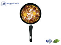 HAPPY FRIENDS Sartén Llana Aluminio Antiadherente para inducción | Sartén de Superficie Lisa con Calentamiento Rápido y Uniforme | Tamaño a Elegir Ø18/20/22/24/26/28 CM | Libre de PFOA y PFAS | Espátula incluida - details 2