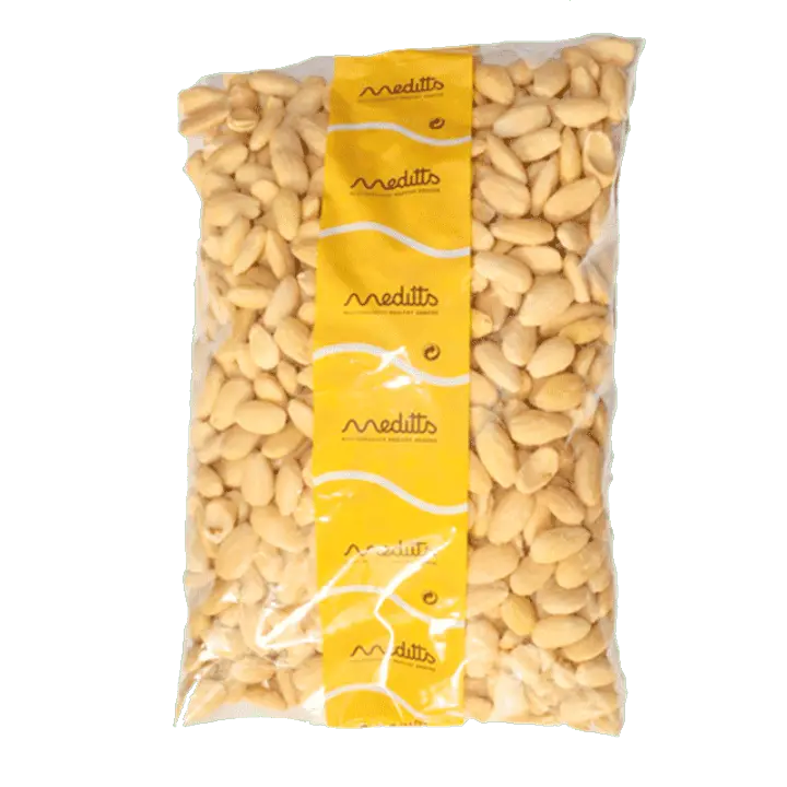 MEDITTS - Almendras Peladas 1kg - Enteras y Crudas - 1