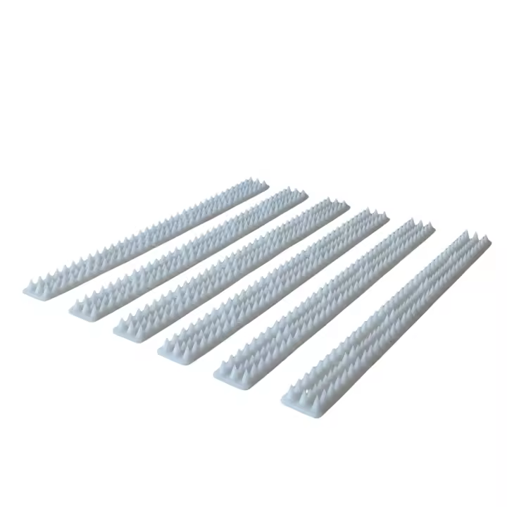 Pinchos Anti Aves Antipalomas de 6 Unidades de 48,5 x 4,3 x 1,5 cm, Pinchos Anti Gatos, Auyentador para Palomas,Anti Palomas, Alféizar, Gato, Marta, Paloma, Valla, Techo, Protección contra Pájaros - 1