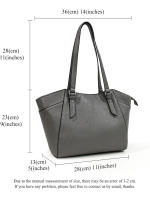 Jo&Bombara Bolsos de Mujer de Gran Capacidad Bolsas de Hombro para el trabajo, compras, viajes, Bolsos con Asa Superior de Diseño de Moda para Mujer - details 2