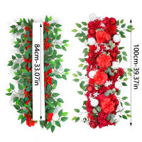Decoración De Muralla De Flores Para Boda 100cm DIY Con Peonías Y Rosas Silken Flores Artificiales Para Arco Fondo Y Alineación - details 10