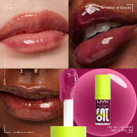 NYX Professional MakeUp | kit estacional en tonalidades de Invierno. Con el colorete duo en barra Wonder Stick, en tono Magenta Ginger, el labial diario Fat Oil Lip Drip, en Tono That´s Chic, y el labial nocturno Shine Loud en tono  Shine Make - details 2