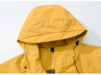Chaqueta De Senderismo Impermeable Para Hombres Capucha Cremallera Windbreaker Ligera Para Camping Primavera Otoño - details 12