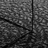 vidaXL Alfombra ZIZUR apariencia yute interior exterior antracita - details 3