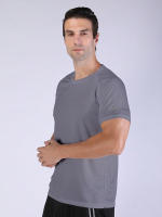 Camiseta Deportiva Para Hombres Secado Rápido Transpirable Suéter Casual Cuello Redondo Manga Corta Adecuada Para Gimnasio Y Correr Al Aire Libre - details 8