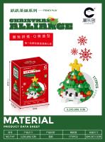 Bloques De Construcción DIY Con Partículas De Diamante Santa Claus Medias Y Personajes De Dibujos Animados Para Niños Juguete De Navidad Estilo Fiesta - details 4