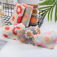 4Pcs Paños De Limpieza Para La Cocina Suaves Y Absorbentes De Felpa Coral Tela De Sastre Solapa De Girasol Toallas De Limpieza Doméstica 30X30CM - details 8