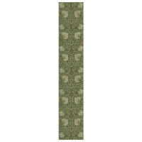 Corredor De Mesa Vintage Con Estampado De Flores William Morris 100% Lino Para Comedor Familiar Fiesta De Vacaciones Estilo Rústico - details 2
