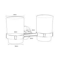 Organizador De Baño Moderno Soporte De Dientes En Pared Copo De Nieve De Vidrio Armario De Dientes Herramientas De Lavabo - details 2