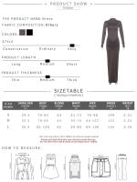 Vestido Simple Ruched Para Mujer Temperamento Moda Manga Larga Cuello En O Ajustado Estirado Clásico Hipster Vestidos - details 0