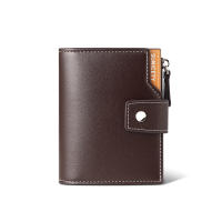 Cartera Hombre de Cuero, Tarjetero con Bloqueo RFID, Cartera Tarjetero Hombre pequeño para Crédito, Billetes y Monedas - details 0