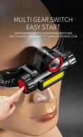 Linterna Frontal COB LED Recargable Con Imán Impermeable Para Camping Pesca Minera Luz De Escritorio Con Ángulo De Haz De 60° - details 1