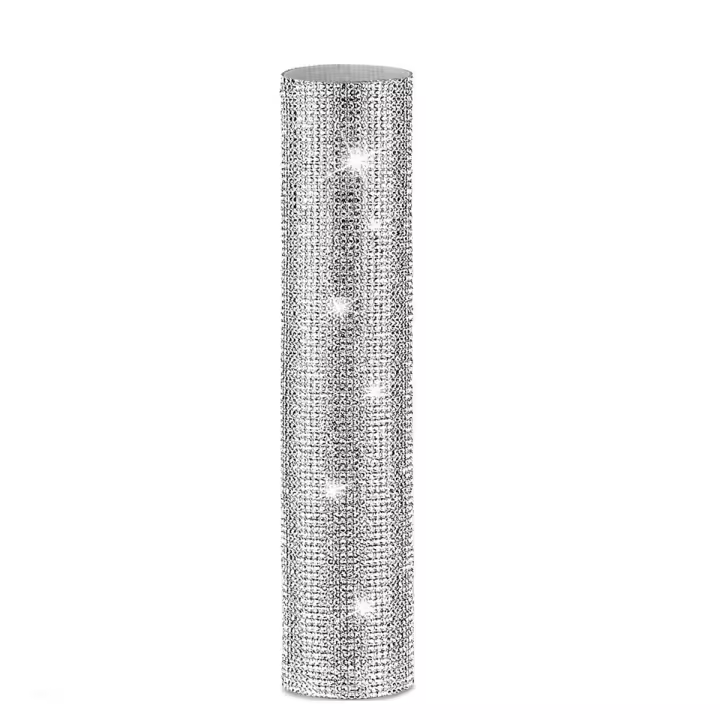Funda de Mango de Micrófono con Efecto Bling Sparkly para Fiestas y Shows de TV Compatible con Micrófones Inalámbricos Mayoría Color Plata Material Composito - 1
