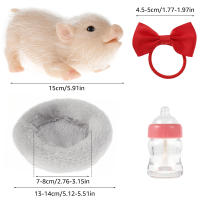 Juguete De Cerditos Mini Set De Muñecos De Silicona Accesorio De Cerdita Reborn Lindo Y Realista Para Recién Nacidos Regalo Para Niños - details 16