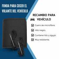 Banner - Funda para volante con Agujas e hilo negro