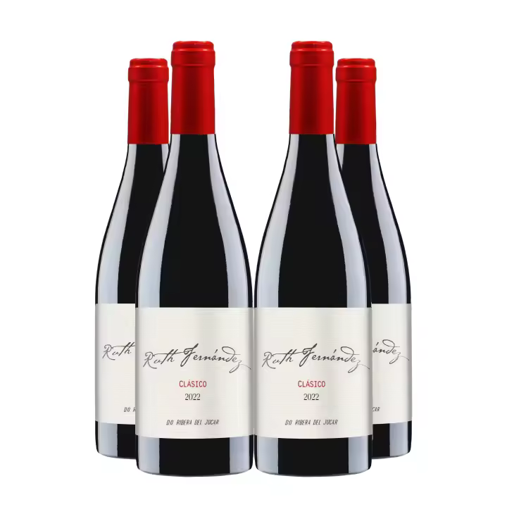 Ruth Fernández - Clásico - D.O. Ribera del Júcar - Ecológico - Pack de 4 - Vino tinto - 750 ml/botella - 1