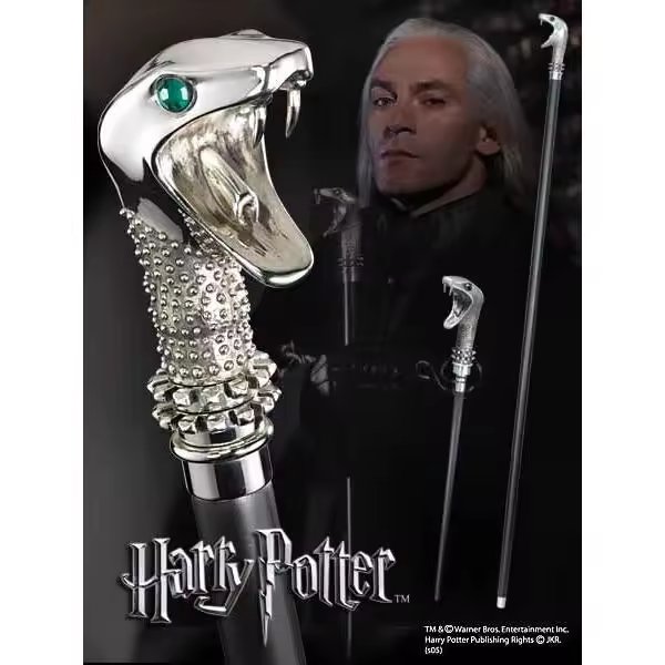 Replica the noble collection harry potter lucius malfoy baston con varita oculta 116 cm - 1