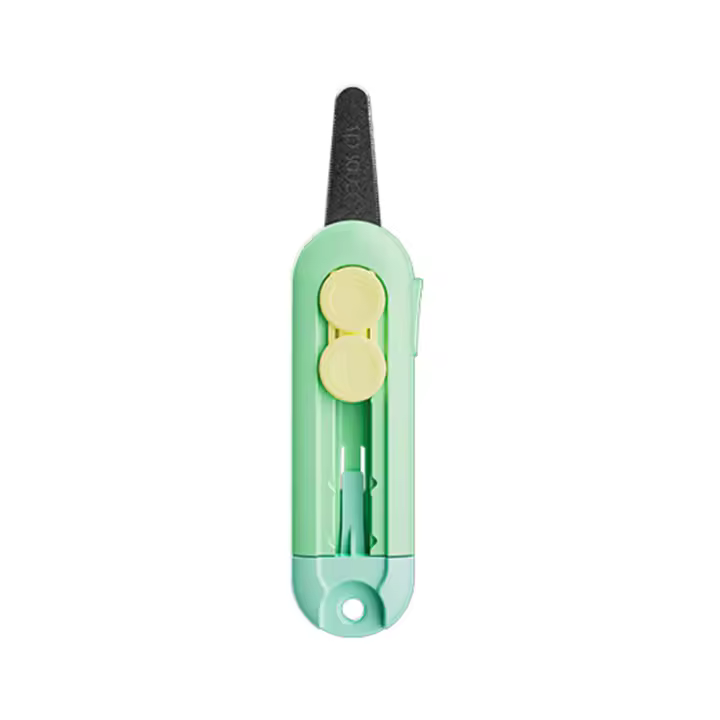 Cortauñas Magnética Mini Retráctil De Acero Inoxidable Y ABS Durable Abrepuertas Portátil Para Cartas Y Papel - 1