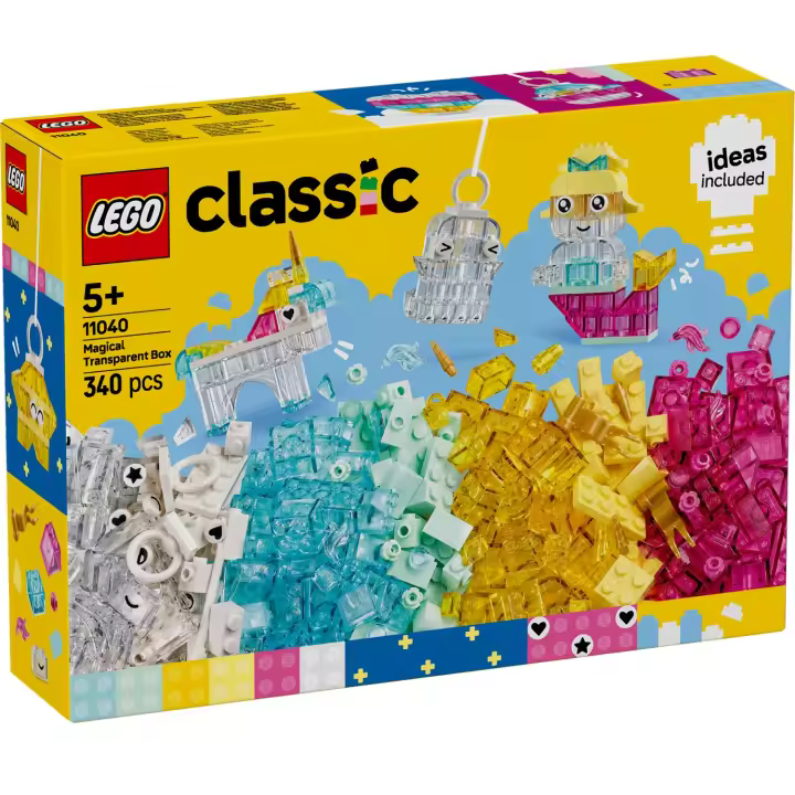 LEGO CLASSIC - CAJA DE MAGIA TRANSPARENTE, 11040, Tienda con licencia oficial - 1