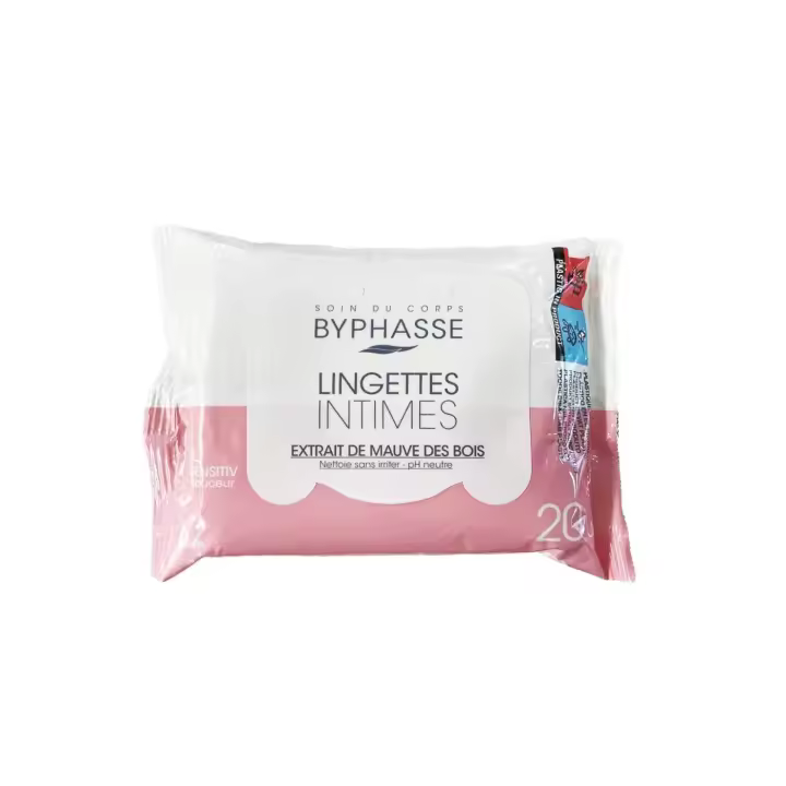 TOALLITAS HIGIENE INTIMA BYPHASSE 20 UNIDADES - 1