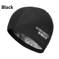 Gorro De Natación Impermeable Para Adultos Talla Grande Con Protección De Orejas Para Hombres Y Mujeres Color Variado PU De Terciopelo Negro Gris Blanco Rosa Fútbol Americano Estilo Deportivo - details 12