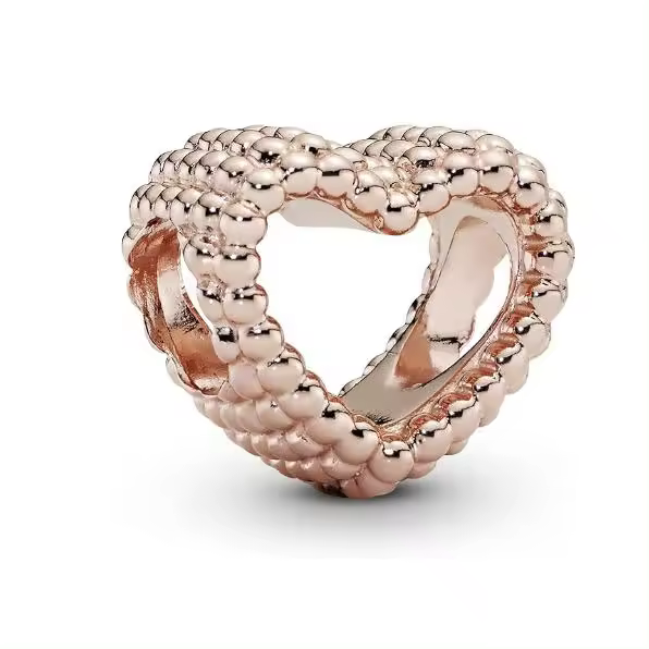 PANDORA puramente Dije con cuentes en forma de Corazón Abierto, Viene con Caja De Regno original. - 1