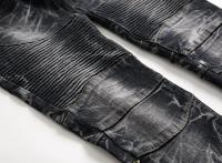 Jean Retro De Buzo Para Hombre Estilo Moderno Con Bolsillo Y Cierre De Cremallera Tejido De Dénim Elástico Slim Straight - details 7