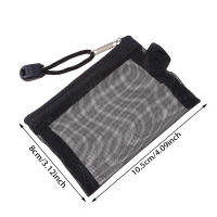 Mini Porta Tarjetas De Identificación Transparente Y Malla Con Cierre De Cremallera Bolsa De Almacenamiento Organizador Para Viaje Y Monedas Unisex - details 2