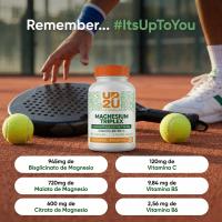 Pack 2x Magnesio Complex con Malato, Bisglicinato y Citrato, Vitaminas B5, B6 y C, UP2U Nutrition, 360 Cápsulas, 4 Meses de Suministro - details 0