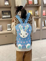 Mochila Infantil Estilo Conejo Multicolor Para Niñas Bolsa Escolar De Moda Para Jardín De Infantes Bolsa De Pascua - details 12