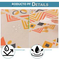 Mantel Bohemio Vintage Con Borlas Impermeable De Algodón Y Lino Para Exterior Protector De Mesa Sin Arrugas Rectangular - details 11