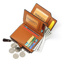 Cartera Hombre de Cuero, Tarjetero con Bloqueo RFID, Cartera Tarjetero Hombre pequeño para Crédito, Billetes y Monedas - details 4