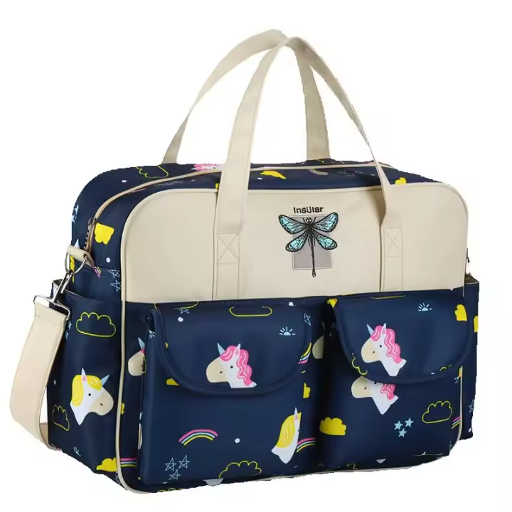 MOV-Nueva Estilo Bolsa De Pañales Impermeable Gran Capacidad Para Viaje Multifuncional Para Maternidad Bebé Carrito De Compras - 1